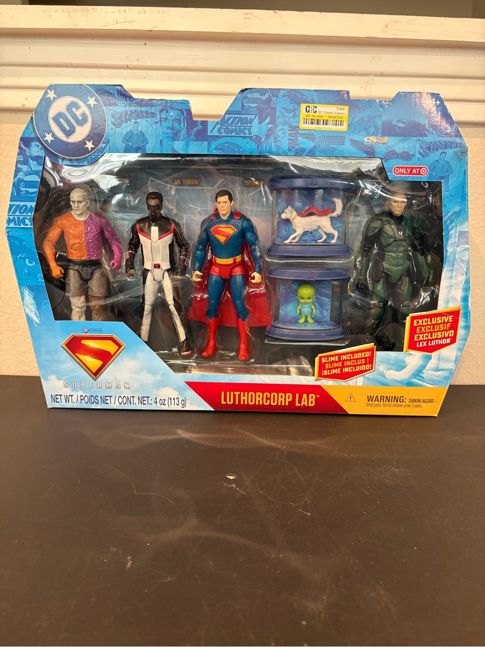 DC Superman Luthorcorp Lab 6" Figure 4-Pack with Exclusive Lex Luthor New in Box